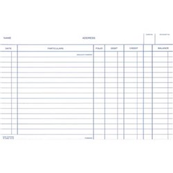 Zions 58RW System Card 125x200mm Debit Credit Balance White Pack of 100