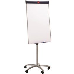 Nobo Barracuda Mobile Flipchart Easel 1000 x 675mm Silver Frame