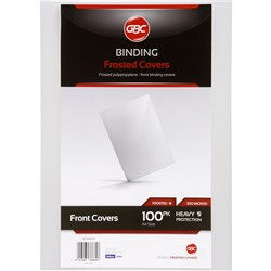 GBC Binding Cover A4 300 Micron Pack Of 100 Clear Frosted