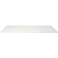 Rapidline Rectangle Desk Top Only 1800W x 700D x 25mmH With 2 Cable Ports White