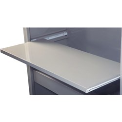 Steelco Aisle Saver Pull Out Reference Shelf 1200W White Satin