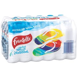 Frantelle Spring Water 600ml Bottle Pack Of 24