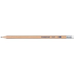 Staedtler Natural Exam Eraser Tip Graphite Pencils 2B Pack of 12