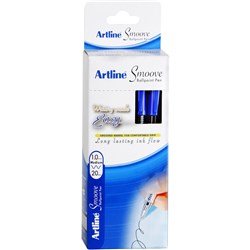 Artline 8210 Smoove Ballpoint Pen Medium 1mm Blue Pack Of 20