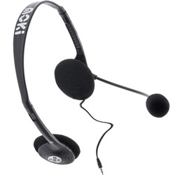 Moki Lite Headphones Boom Microphone Black