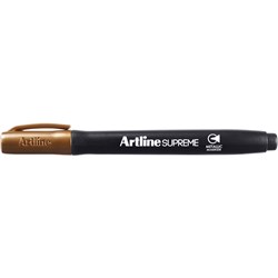 Artline Supreme Metallic Markers Bullet 1mm Bronze Pack Of 12