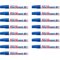 Artline 400XF Paint Marker Medium Bullet 2.3mm Blue Pack Of 15