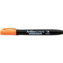 Artline Supreme Glow Permanent Markers Bullet 1mm Orange Pack Of 12