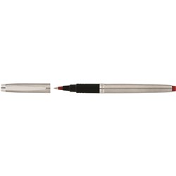Artline Signature Silver Roller Ball Pen 0.7mm Red
