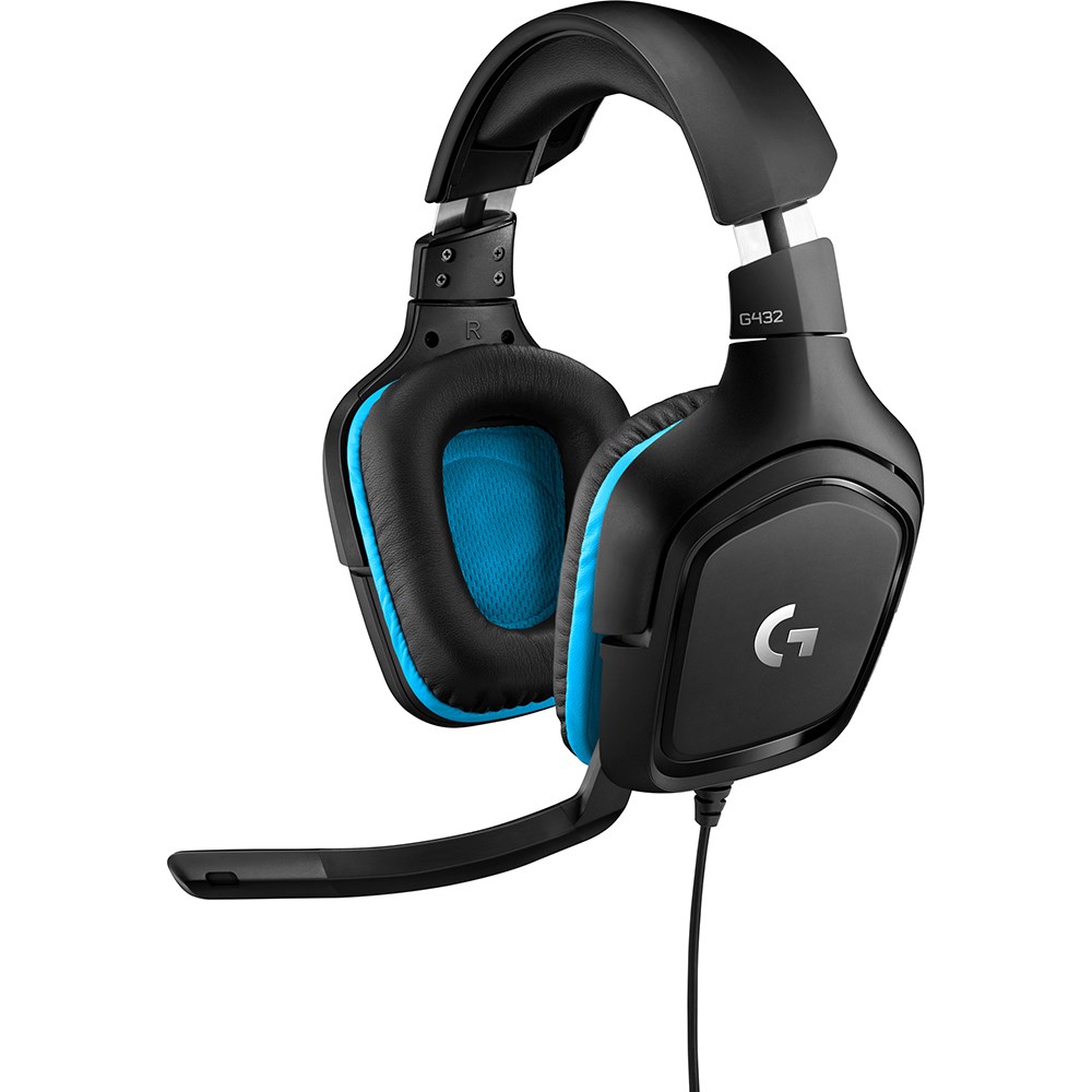 Logitech G432 Surround Sound Wired Gaming Headset Black Your