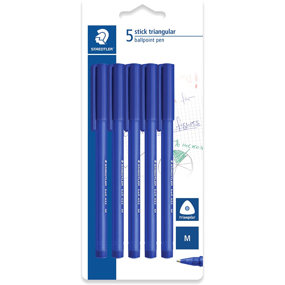 Staedtler Ballpoint Pen Staedtler Blue Pen Staedtler 432 Stick - Main Image
