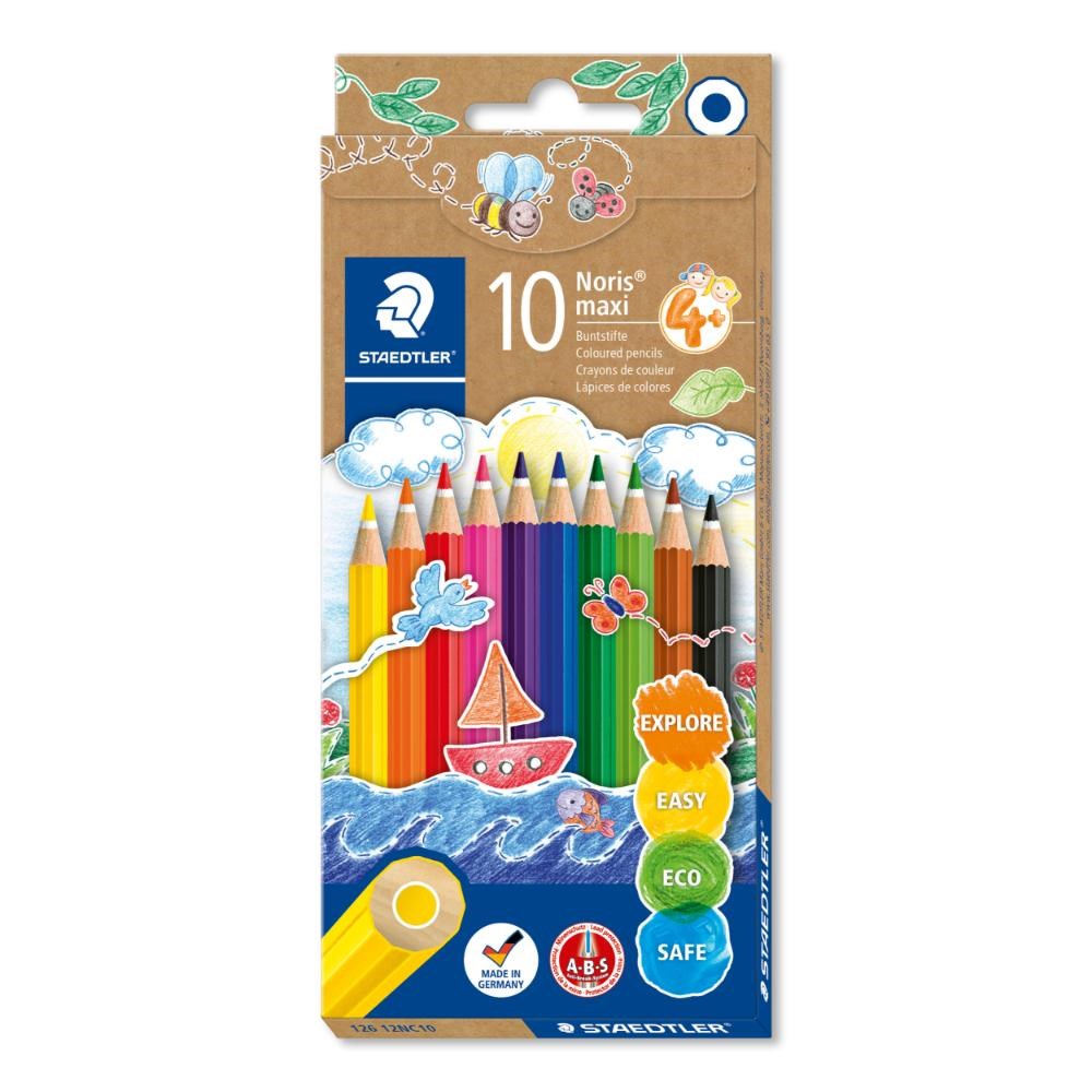 Staedtler Noris Watercolour 341 Pack de 6 Rotuladores de Gran Tamaño