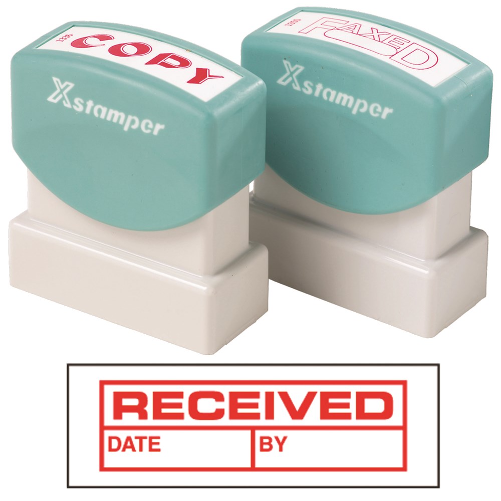 Date Received Xstamper Stamp, Xstamper Stamps