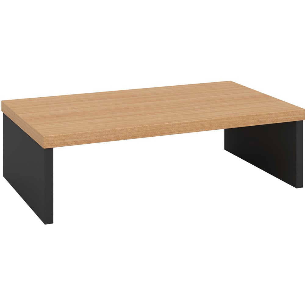 OM Monitor Riser 600W x 350D x 175mmH Beech And Charcoal - Your Home ...