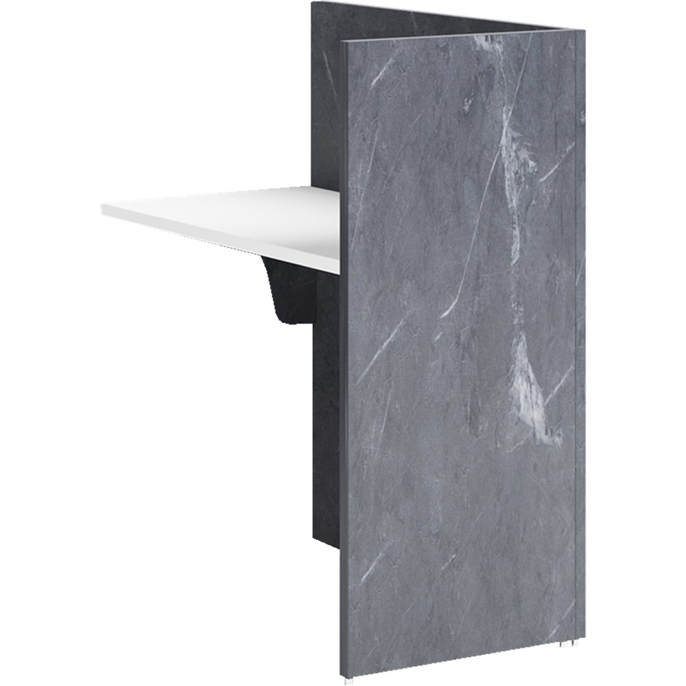 Office Furniture Sorrento Reception Counter Return Only 900W x 600D x 1150mmH Marble Charcoal